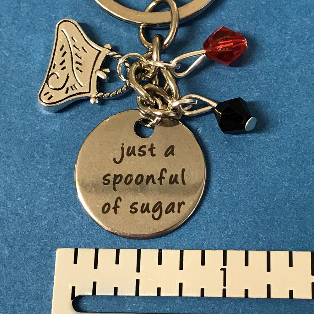 Mary Poppins Just a Spoonful of Sugar Keychain - Picture 3 of 6